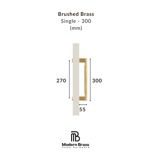 Neo Brushed Brass Cabinet Door Pull