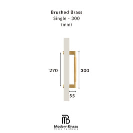 Neo Brushed Brass Cabinet Door Pull
