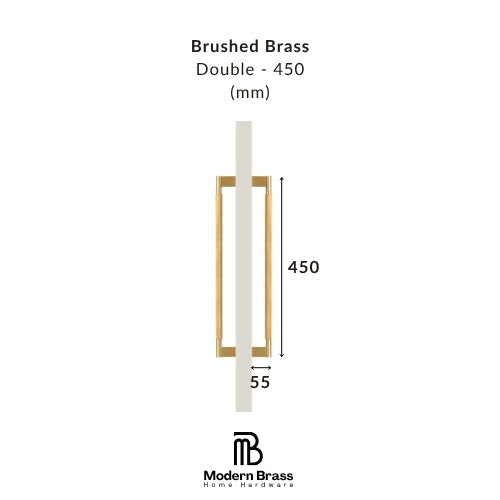 Neo Brushed Brass Cabinet Door Pull