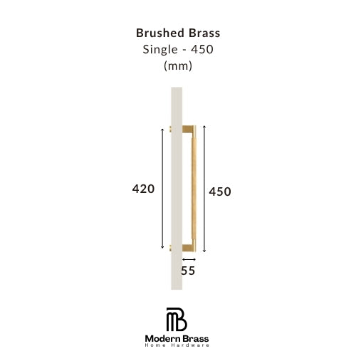 Neo Brushed Brass Cabinet Door Pull