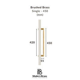 Neo Brushed Brass Cabinet Door Pull