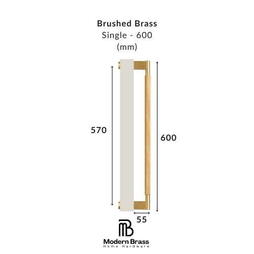 Neo Brushed Brass Cabinet Door Pull