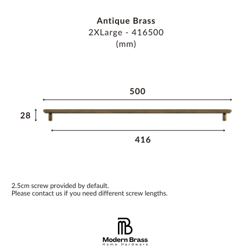 Backside perspective of brushed nickel flat oval solid brass handle highlighting robust standoff posts