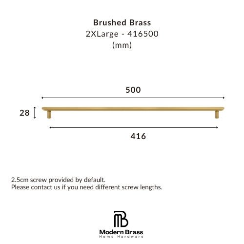 Backside perspective of brushed nickel flat oval solid brass handle highlighting robust standoff posts