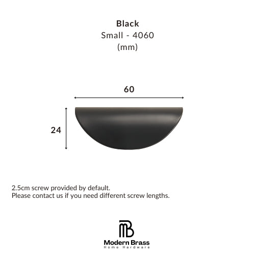 Architectural black T-bar pull with tiered collar details in solid brass.