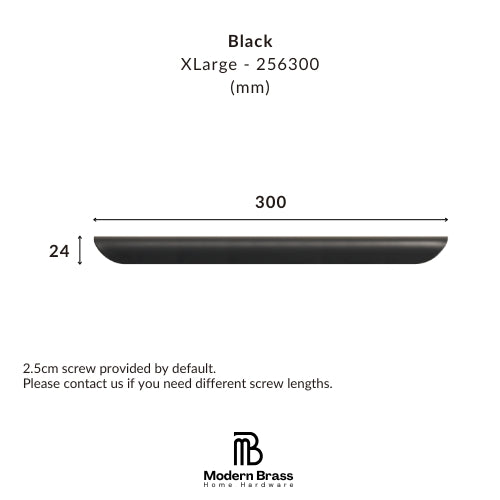 Heavyweight matte black T-bar knob for high-contrast kitchen cabinetry.
