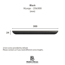 Heavyweight matte black T-bar knob for high-contrast kitchen cabinetry.