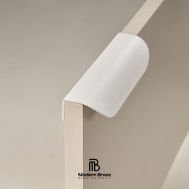 Durable solid brass hardware in a sleek matte black finish for humid bathrooms.