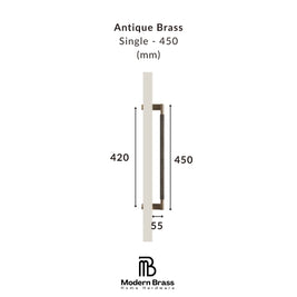 Brushed gold, matte black, and antique bronze knurled solid brass door handles with block mounting posts